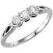 Picture of 0.33 Total Carat Three Stone Engagement Round Diamond Ring