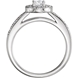 Picture of 0.24 Total Carat Halo Engagement Round Diamond Ring