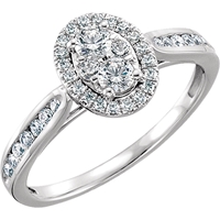 Picture of 0.50 Total Carat Designer Engagement Round Diamond Ring