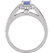 Picture of 0.33 Total Carat Halo Engagement Round Diamond Ring