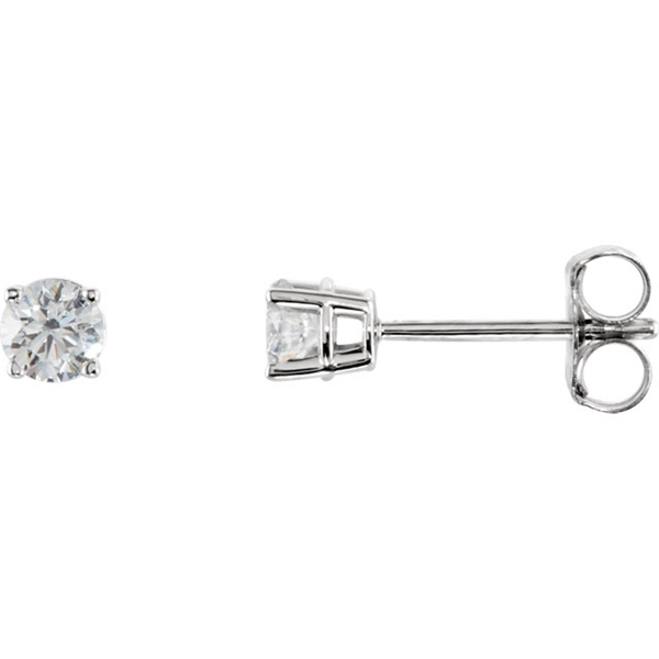 Picture of 0.33 Total Carat Stud Round Diamond Earrings