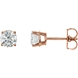 Picture of 1.00 Total Carat Stud Round Diamond Earrings