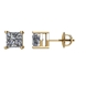 Picture of 0.74 Total Carat Stud Princess Diamond Earrings