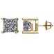 Picture of 2.00 Total Carat Stud Princess Diamond Earrings