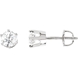 Picture of 1.50 Total Carat Stud Round Diamond Earrings