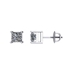 Picture of 0.50 Total Carat Stud Princess Diamond Earrings