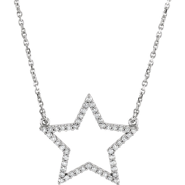 Picture of 0.25 Total Carat Designer Round Diamond Necklace