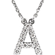 Picture of 0.13 Total Carat Letter Round Diamond Necklace