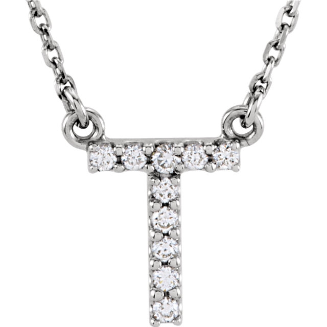 letter t diamond necklace