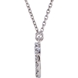 Picture of 0.17 Total Carat Letter Round Diamond Necklace