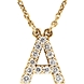 Picture of 0.17 Total Carat Letter Round Diamond Necklace