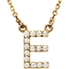 Picture of 0.17 Total Carat Letter Round Diamond Necklace