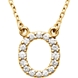 Picture of 0.17 Total Carat Letter Round Diamond Necklace