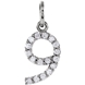 Picture of 0.08 Total Carat Numeric Round Diamond Pendant