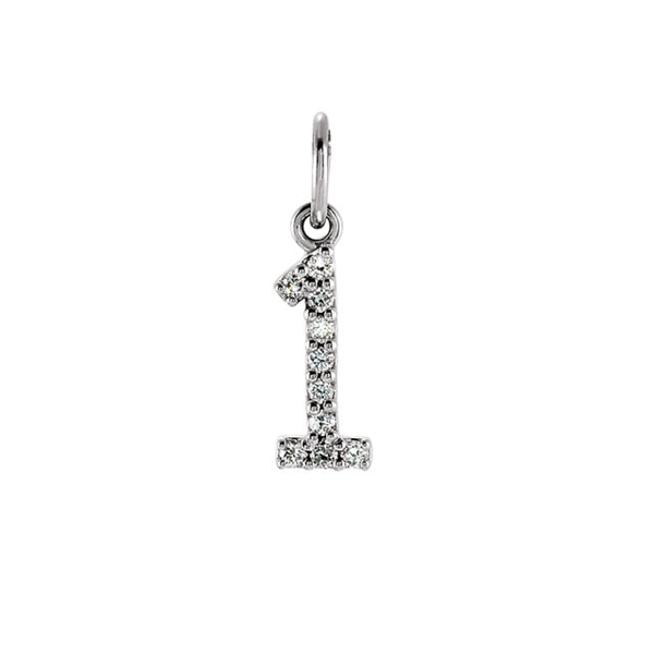 Picture of 0.05 Total Carat Numeric Round Diamond Pendant