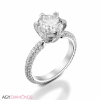 Picture of 2.05 Total Carat Masterworks Engagement Round Diamond Ring