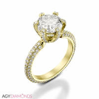 Picture of 2.05 Total Carat Masterworks Engagement Round Diamond Ring