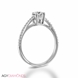 Picture of 0.98 Total Carat Classic Engagement Round Diamond Ring