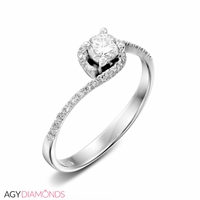 Picture of 0.35 Total Carat Classic Engagement Round Diamond Ring