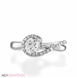 Picture of 0.56 Total Carat Designer Engagement Round Diamond Ring