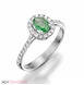 Picture of 0.55 Total Carat Halo Engagement Round Diamond Ring