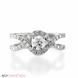 Picture of 1.00 Total Carat Halo Engagement Round Diamond Ring