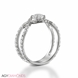 Picture of 1.10 Total Carat Halo Engagement Round Diamond Ring