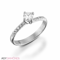 Picture of 0.42 Total Carat Classic Engagement Round Diamond Ring