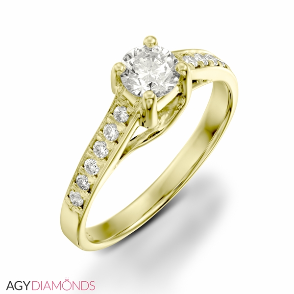 Picture of 0.32 Total Carat Classic Engagement Round Diamond Ring