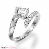 Picture of 0.31 Total Carat Designer Engagement Round Diamond Ring