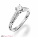 Picture of 0.42 Total Carat Classic Engagement Round Diamond Ring