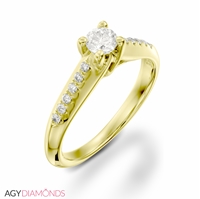 Picture of 0.37 Total Carat Classic Engagement Round Diamond Ring