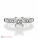 Picture of 0.62 Total Carat Classic Engagement Princess Diamond Ring