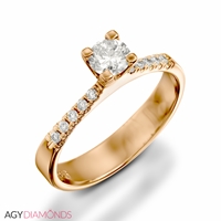 Picture of 0.35 Total Carat Classic Engagement Round Diamond Ring