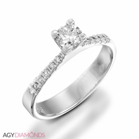 Picture of 0.35 Total Carat Classic Engagement Round Diamond Ring