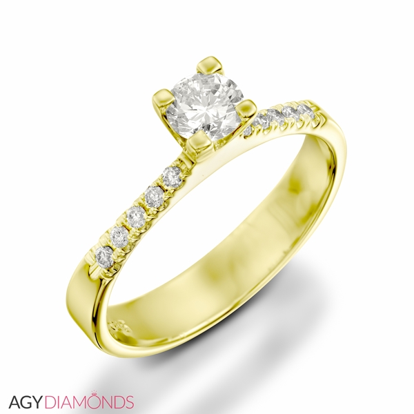 Picture of 0.35 Total Carat Classic Engagement Round Diamond Ring