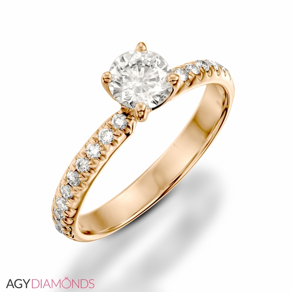 Picture of 0.45 Total Carat Classic Engagement Round Diamond Ring