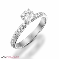 Picture of 0.45 Total Carat Classic Engagement Round Diamond Ring