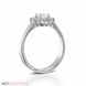 Picture of 0.54 Total Carat Halo Engagement Round Diamond Ring