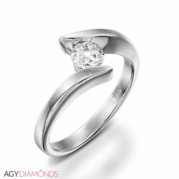 Picture of 0.50 Total Carat Solitaire Engagement Round Diamond Ring