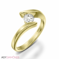 Picture of 0.40 Total Carat Solitaire Engagement Round Diamond Ring