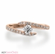 Picture of 0.94 Total Carat Designer Engagement Round Diamond Ring