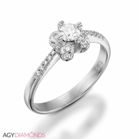 Picture of 0.43 Total Carat Classic Engagement Round Diamond Ring