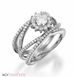 Picture of 1.21 Total Carat Floral Engagement Round Diamond Ring