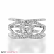 Picture of 1.21 Total Carat Floral Engagement Round Diamond Ring