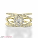 Picture of 1.21 Total Carat Floral Engagement Round Diamond Ring