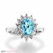 Picture of 1.27 Total Carat Halo Engagement Round Diamond Ring