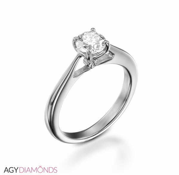 Picture of 0.83 Total Carat Classic Engagement Round Diamond Ring