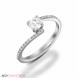 Picture of 0.37 Total Carat Designer Engagement Round Diamond Ring