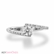 Picture of 1.02 Total Carat Designer Engagement Round Diamond Ring